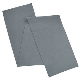 AVKA Studio - Camino de mesa acanalado 100% algodón, paquete de 1-13 x 72 pulgadas, color gris, camino de mesa de comedor o cocina, construcción gruesa para uso diario, picnic, mesa al aire última
