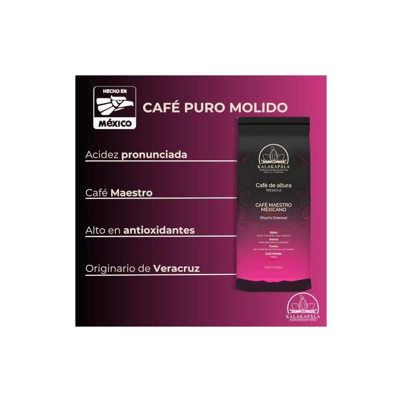 Kalakapäla | Café Arábigo Molido y Extracto Natural de Vainilla