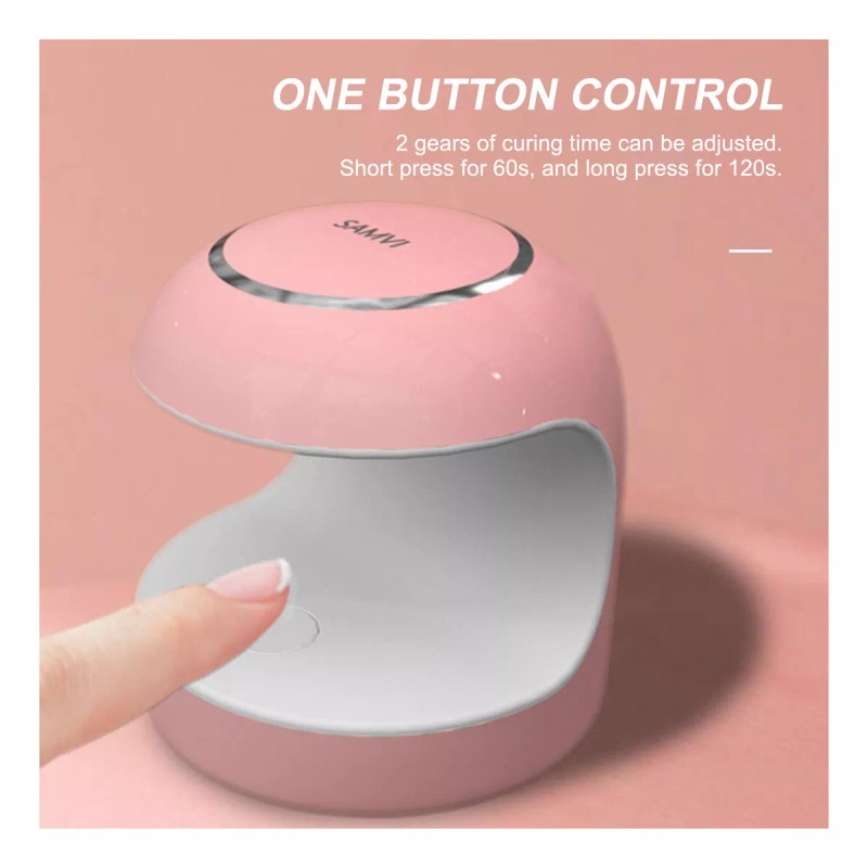 Manicure Kits Mini Lámpara De Uñas Uv Led Gel Polish