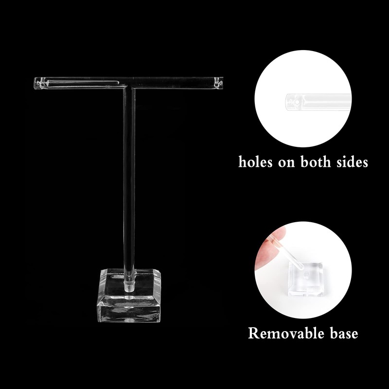 Bigxin 6 Pieces Earring Display Holder, Acrylic Earring Holder Stand