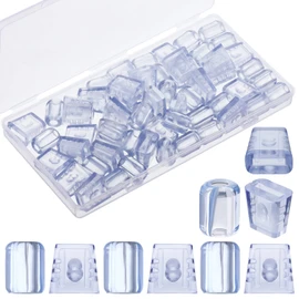 Romooa 30 Pieces Kitchen Sink Rack Feet Sink Grate Grid Rubber Bumpers Protectors for Kitchen Grid Accessories Replacement Parts(Clear)
