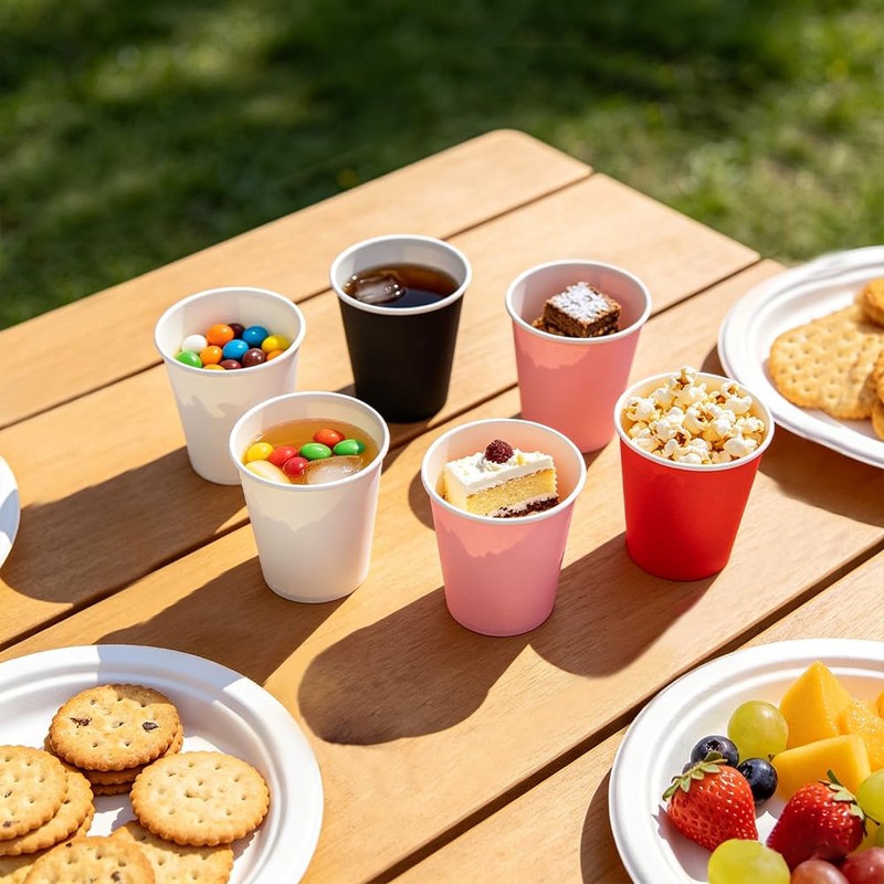 Mnuizu 50 Pack 3 Oz Bathroom Cups, Disposable Paper Cups,
