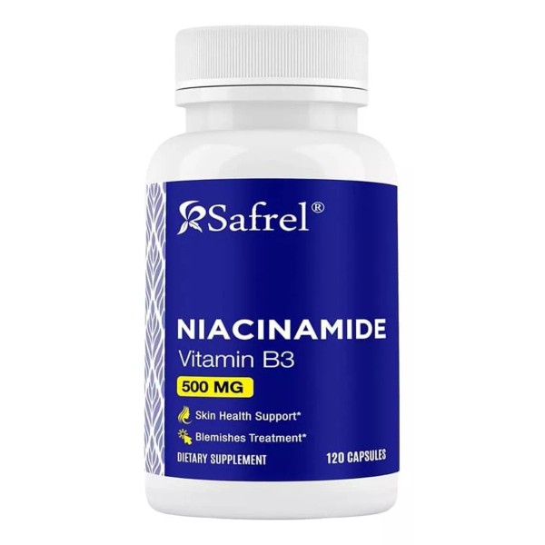 Safrel Niacinamida 500mg Vitamina B3 Salud De La Piel 120caps Prime