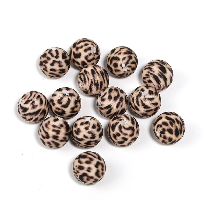 【B170】 Beads for DIY Projects: 15mm Round, Mixed Color, 30Qty