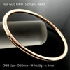 Bangle Real 18k Rose Gold Filled Solid Girls Childs Cuff