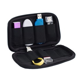 iColor Universial Portable 9 USB Drive Shuttle 9-Capacity Case/Electronic Accessories Organizer Holder/Hard Drive Case Bag USB-03