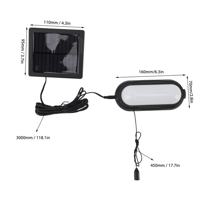 Solar Pendant Light Versatile Energy Saving Outdoor Solar Powered LED