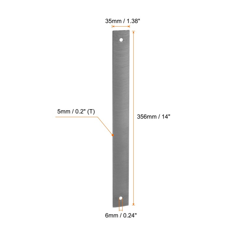 sourcing map 2pcs Flexible Body File 14 Inch High Carbon