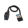 ANRANK USB 3.0 Right Angle 90 Degree Extension Cable Male