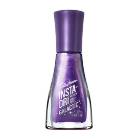 Sally Hansen Insta-Dri Galactic Nail Polish | Quick Dry, Long Lasting, Streak-Free Shine | Semi-Opaque, Shimmery | 112 Planet Purple | Iridescent Violet Nail Color