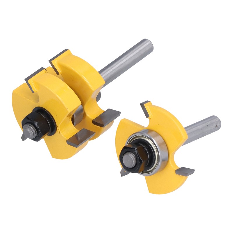 Tongue Groove Router Bit Set Adjustable T Shape 3 Teeth
