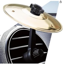 Car Cymbal for Air Vent,Mini Drum Crash Cymbal For Car Vent, Funny Dashboard Drum Toy for Stress Relief,Musical Instruments Gadget for Drummer Music Lovers Gift,Universal Fit for All Vehicles