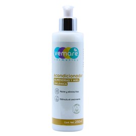 Vemare Cosmetics Acondicionador de Almendras y Miel Orgánica Nutrición Profunda 250ml