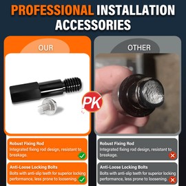 Anti Theft Front License Plate Bracket Mount Compatible with VW GTI and Golf R (2018-2021) [Mk7.5],No Drill Tow Hook License Plate Frame Holder,Installs in Seconds