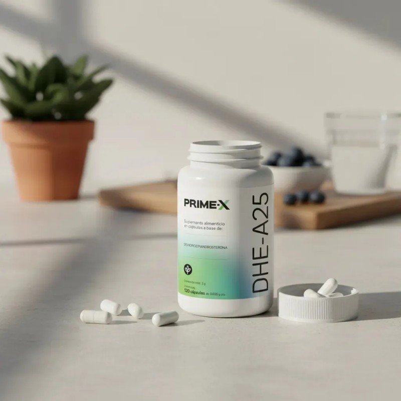 Suplemento Dhea 120 Caps Dehidroepiandrosterona Sabor Prime