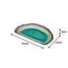 Mino Ware K51229 Long Plate, Half Moon Shape, Approx. 8.3