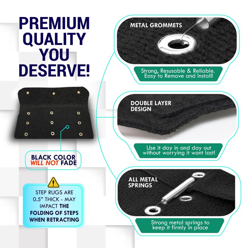 LATCH.IT RV Step Covers 4 Pack | 18-inch Wide Camper