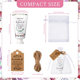 Dansib 24 Sets Employee Appreciation Gifts Hand Mini Lotion Bulk Travel Size Hand Cream Inspirational Thank You Gifts for Employee Staff Teachers Coworkers Team Nurse(Fresh)