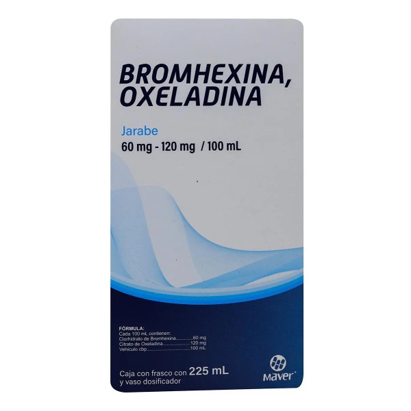 Bromhexina/oxeladina Jarabe (maver) Fco. 225 Ml. 60 Mg-120 Mg/100 Ml