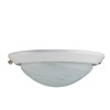 Concord Fans White Concord Y-260A-S-WH Low-Profile Fan Kit Ceiling Light