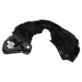 TRQ Front Left Inner Fender Liner Black Drivers Side Compatible with 2014-2019 Toyota Highlander TO1248195