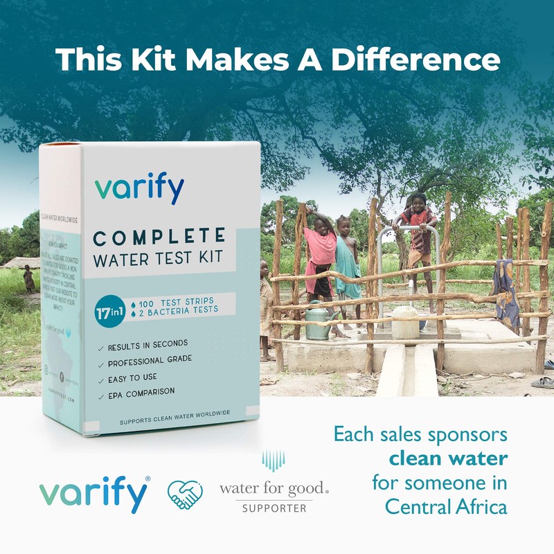 Varify 17in1 Complete Drinking Water Test Kit - 100 Strips