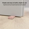 Non Slip Door Wedge, 4PCS Wooden Door Stopper Triangular Shaped