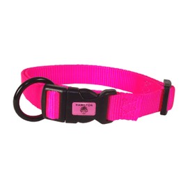 Hamilton FAM 16/22 HP 3/4-Inch Adjustable Dog Collar, adjusts from 16-22-Inches, Hot Pink