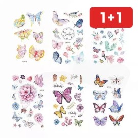 나비 타투 스티커 여성 팔 손목 방수 바디 임시 문신 [RM-M2] Butterfly Tattoo Sticker for Women, Waterproof Temporary Body Tattoo for Arm and Wrist [RM-M2]