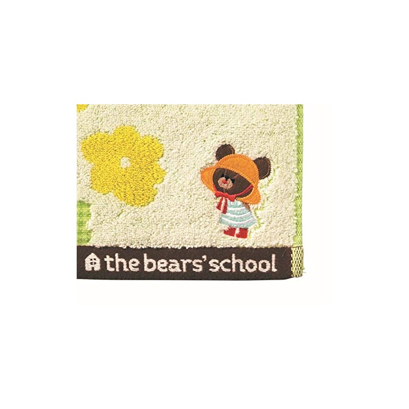 Marushin 4335001400 Hand Towel, Bear's School, 13.4 x 14.2 inches
