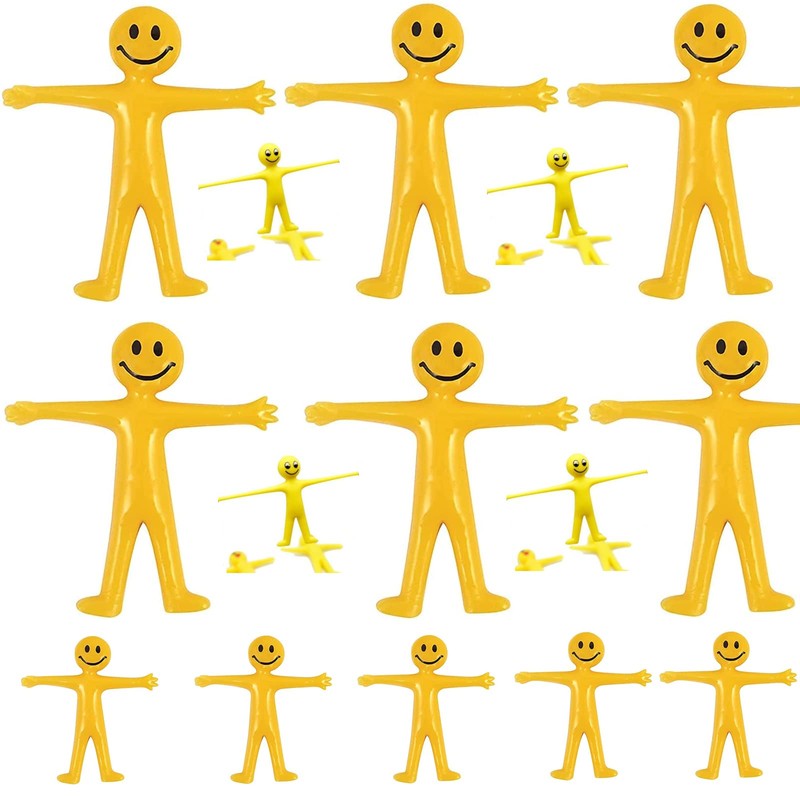 50Pk Yellow Stretchy Men Party Bag Fillers for Kids Unisex