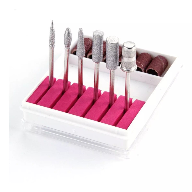 Mouyic Brocas Puntas Y Barriles Para Manicura Pedicura Drill