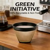 #2 Reusable Coffee Filter, Gold-Tone Permanent Cone Shape Filter Replacement
