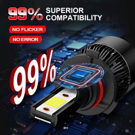 CHUSYYRAY For Jeep Grand Cherokee 2011 2012 2013 6K LED Headlight + Fog Light Bulbs Kit