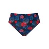 Ulla Popken Women's Halterneck Flowerpoints Recycled Tankini Set, navy