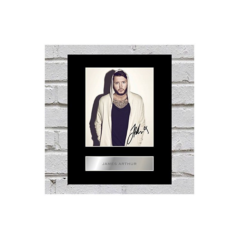 James Arthur Signed Mounted Photo Display