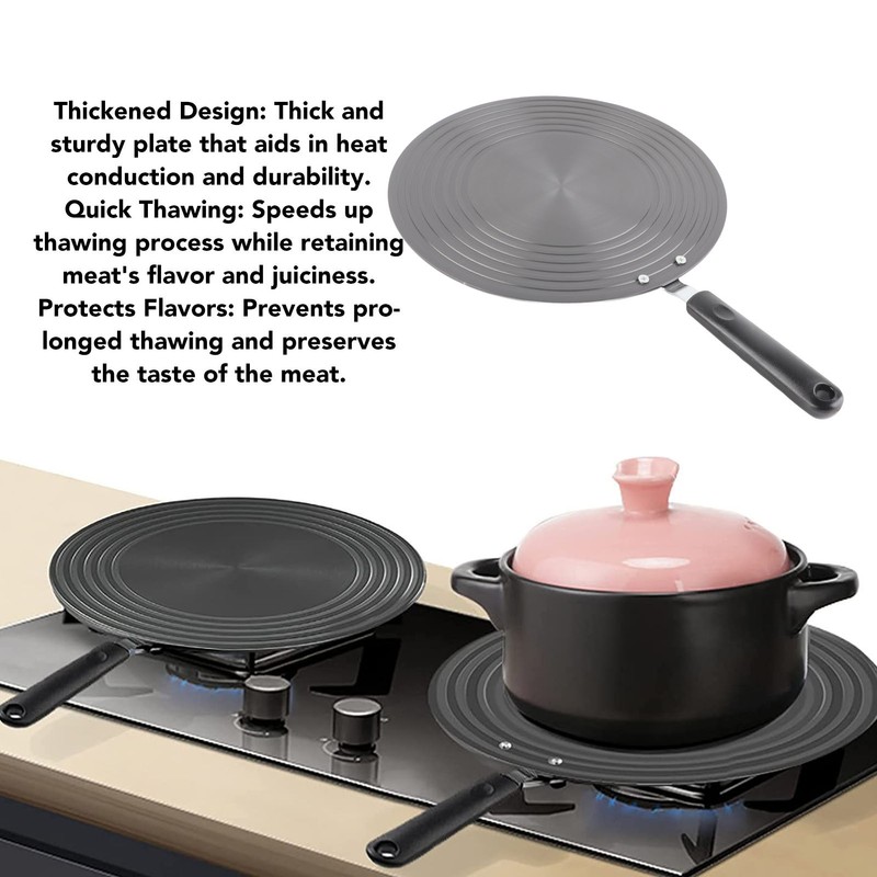 Cooking Heat Conduction Plate with Handle 6mm Aluminum Alloy Heat