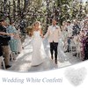 ZOCONE 8000 Pieces 1 Inch Biodegradable Confetti White Tissue Confetti