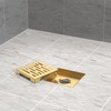 Hydroware Shower Drain - Stainless Steel Square Shape Shower Floor