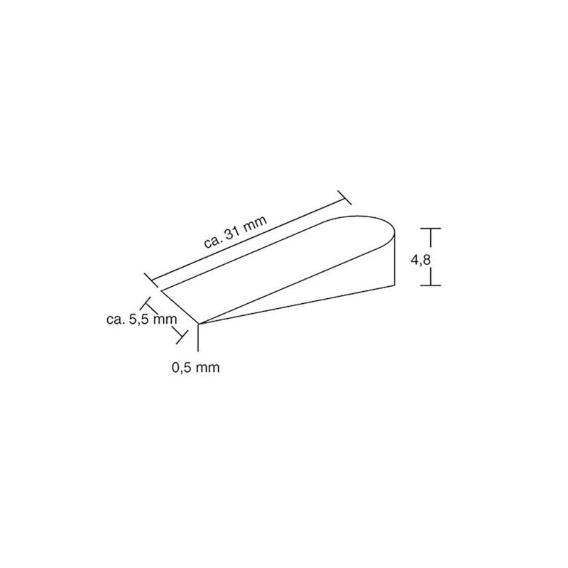 Connex COX792000 Tile Wedges of Plastic, Red, Set of 500