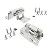 Chibery 10 Pack 1/2" Overlay Semi-Partial Wrap Around Hinges, Self