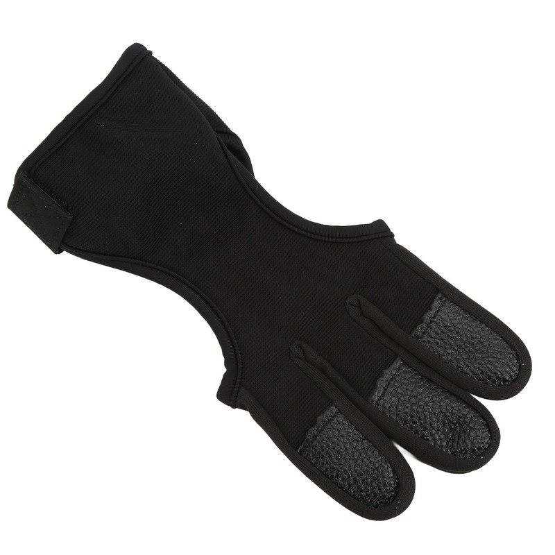 Bow Arrow Finger Guard Competition Archery 3 Fingers Glove Adjustable