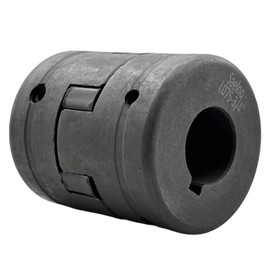 Saelno 3/4" to 1" L075 Flexible 3-Piece L-Jaw Coupling Coupler Set & Rubber Spider for Log Wood Splitter,Multi-Flex Couplings L075-3/4-1