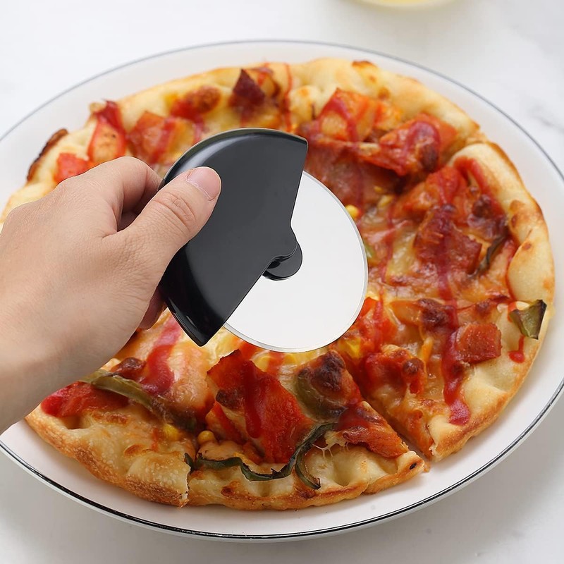 Pizza Cutter Wheel Pack of 2 with Protective Blade Cover,