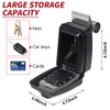 Lifronkit Car Window Punch Button Lock Box, Black Portable Car