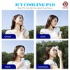 QHQ Ice Cooling Handheld Fan, Refrigerating Ice Cooling Pad Built-in