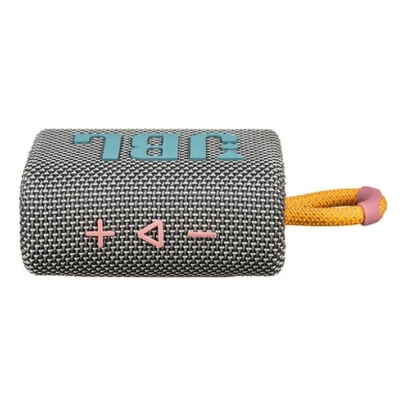 Parlante Jbl Go 3 Portátil Con Bluetooth Waterproof Grey