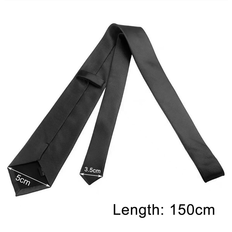 peiqiup Ties (150 x 5 cm), Solid Tie, for Office