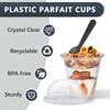 Slomg 50 Pack 12 oz Plastic Parfait Cups with Dome