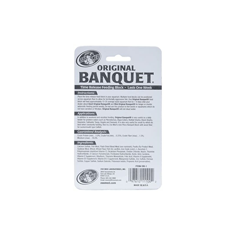 Zoo Med Original Banquet Feeding Block, 0.45-Ounce